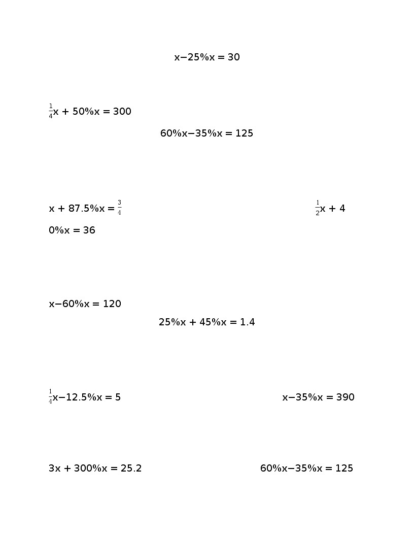 专题03解含有百分数的方程（专项训练）人教版六年级数学上册第3页