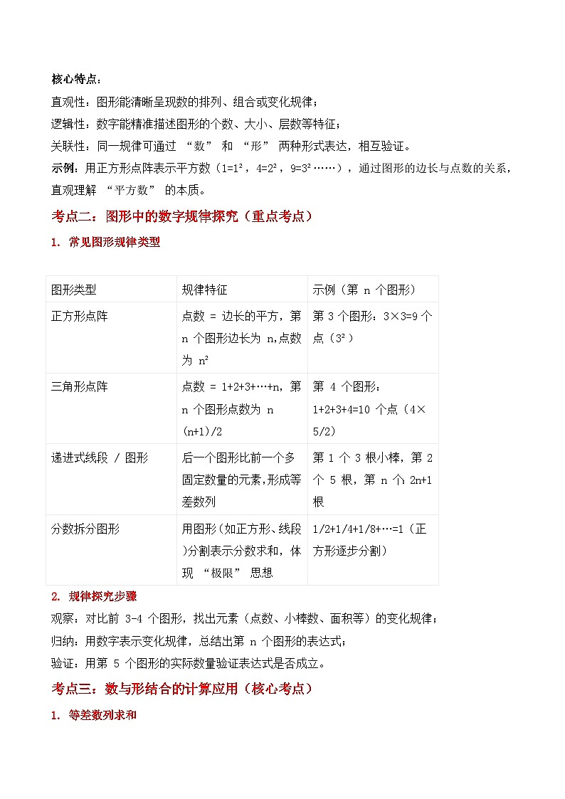 期末复习专题08：数与形（思维导图+考点清单+易错归纳+典例精析）-2025-2026学年六年级上册数学人教版（解析版）第2页