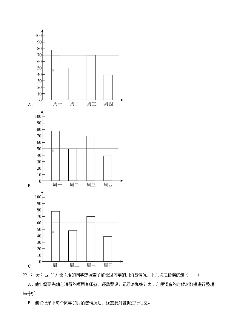 2024-2025学年山东省淄博市张店区四年级（上）期末数学试卷第3页