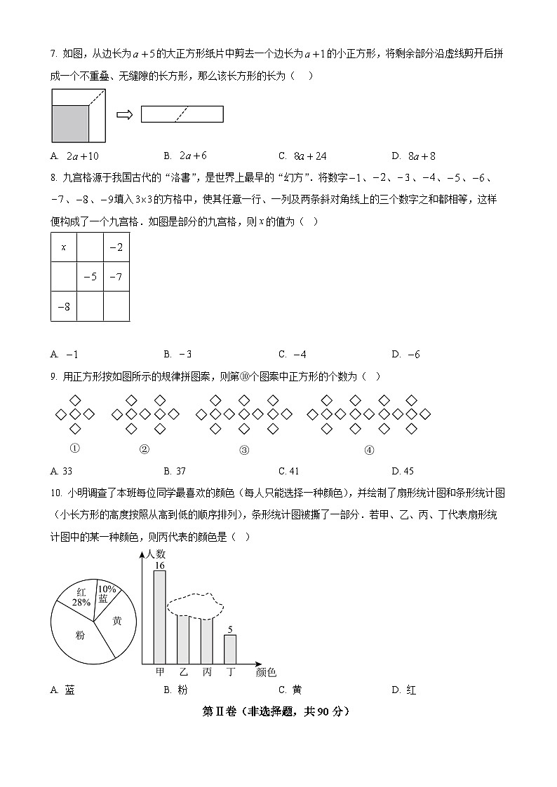 精品解析： 山东省威海乳山市（五四制）2024—-2025学年六年级上学期期末考试数学试题（原卷版）第2页