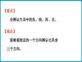 西师大版（2024）数学二年级下册 综合与实践    我的学校 第2课时 生活中的东南西北（课件）