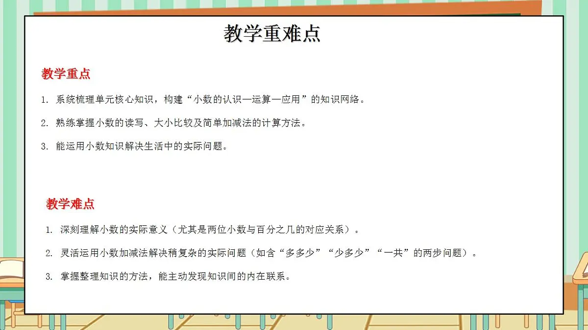 西师版小学三年级下册数学第三单元（小数的初步认识）3.7《整理与复习》课件第3页