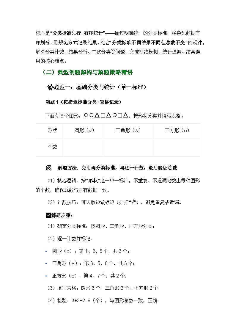 二年级上册数学期末复习精编讲义人教版数据整理与分类专项(核心知识点速记+典型例题解构+分层训练)第2页