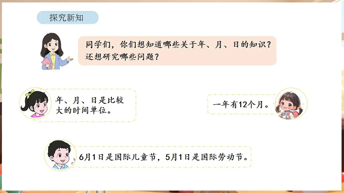 综合与实践 年、月、日的秘密 活动一 年历、月历中的信息第3页