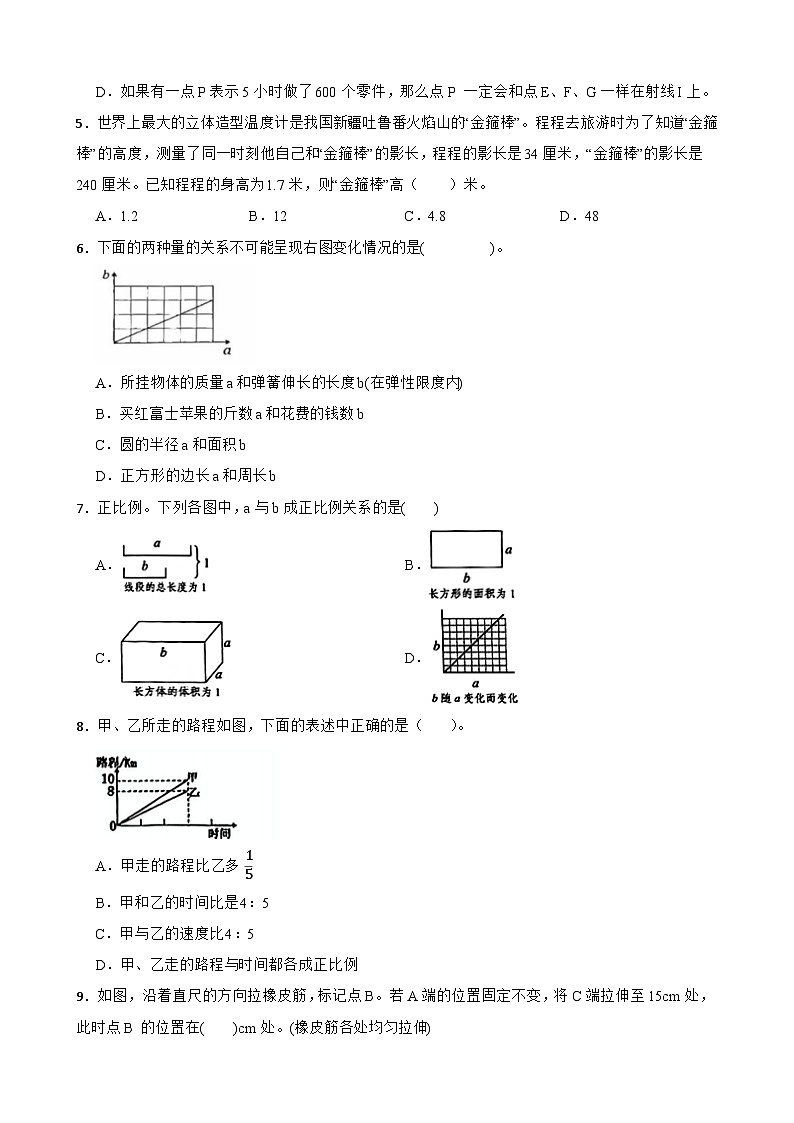 2026年人教版六年级下册数学《正比例》一课一练（含答案解析）第2页
