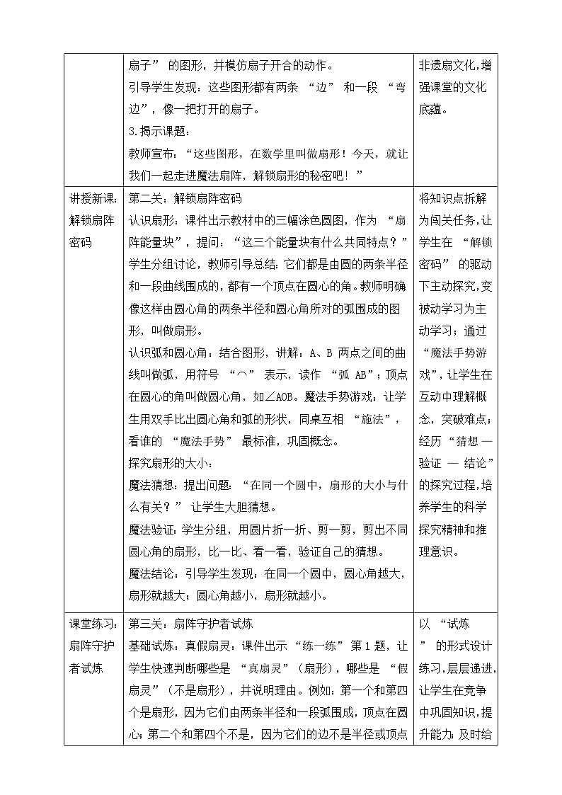 苏教版数学五年级下册6.2《扇形的初步认识》教学设计.docx第2页