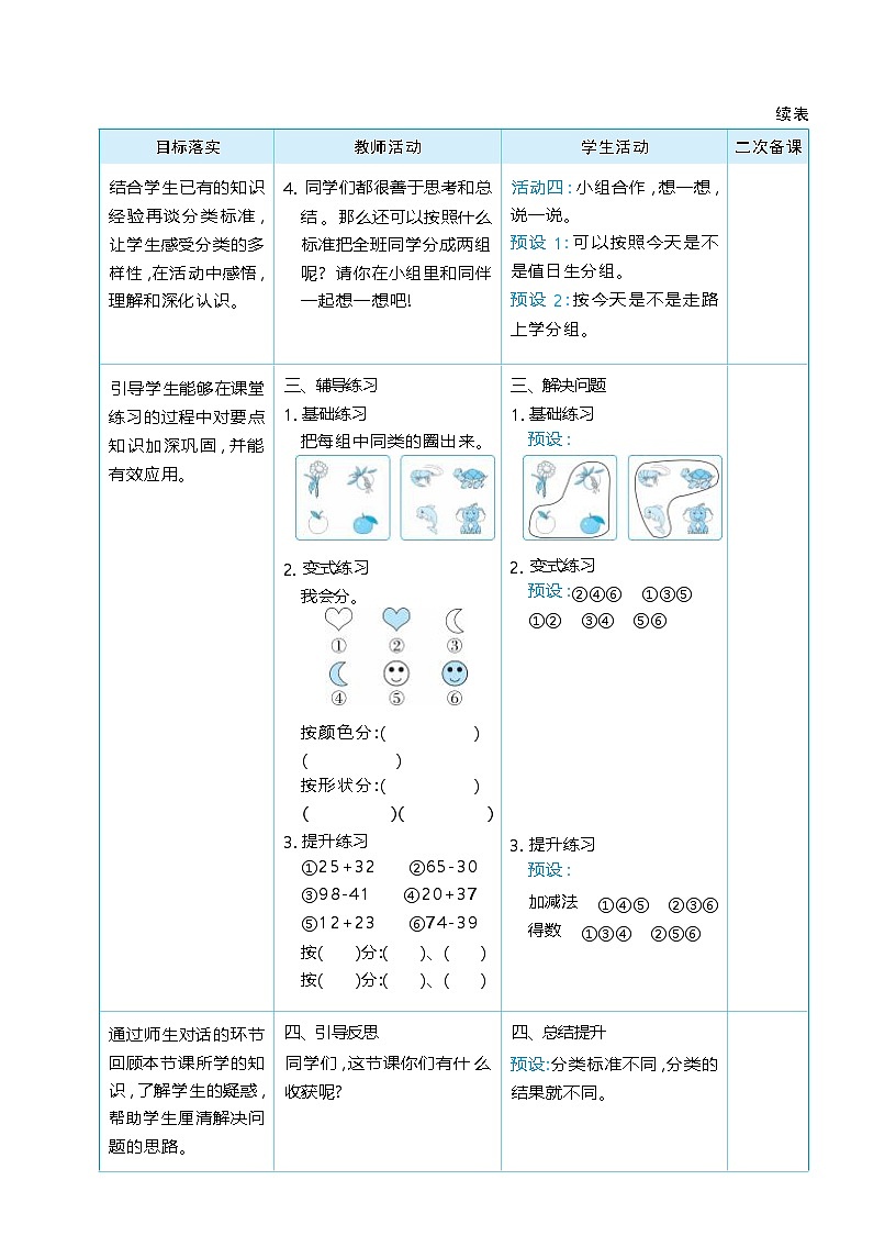 第七单元  分类 单元整体（教学设计）-2025-2026学年二年级下册数学北师大版（2024）第3页