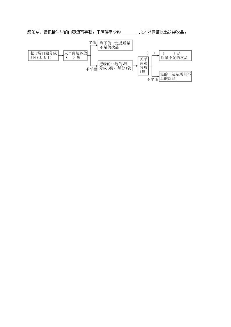 8.1.1找次品（练习 含解析-尖子生）2025-2026学年小学数学五年级下册同步分层 人教版第2页