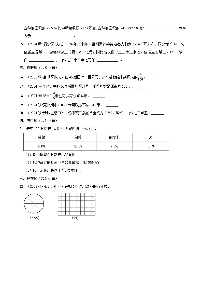 生活与百分数单元测试（含解析）（练习-尖子生）2025-2026学年小学数学六年级下册同步分层 人教版第3页