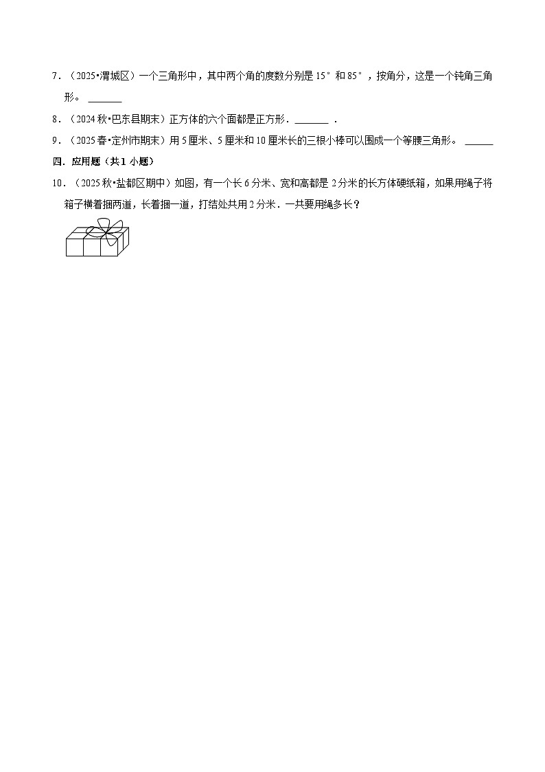 6.2.1图形的认识与测量（练习 含解析-尖子生）2025-2026学年小学数学六年级下册同步分层 人教版第2页