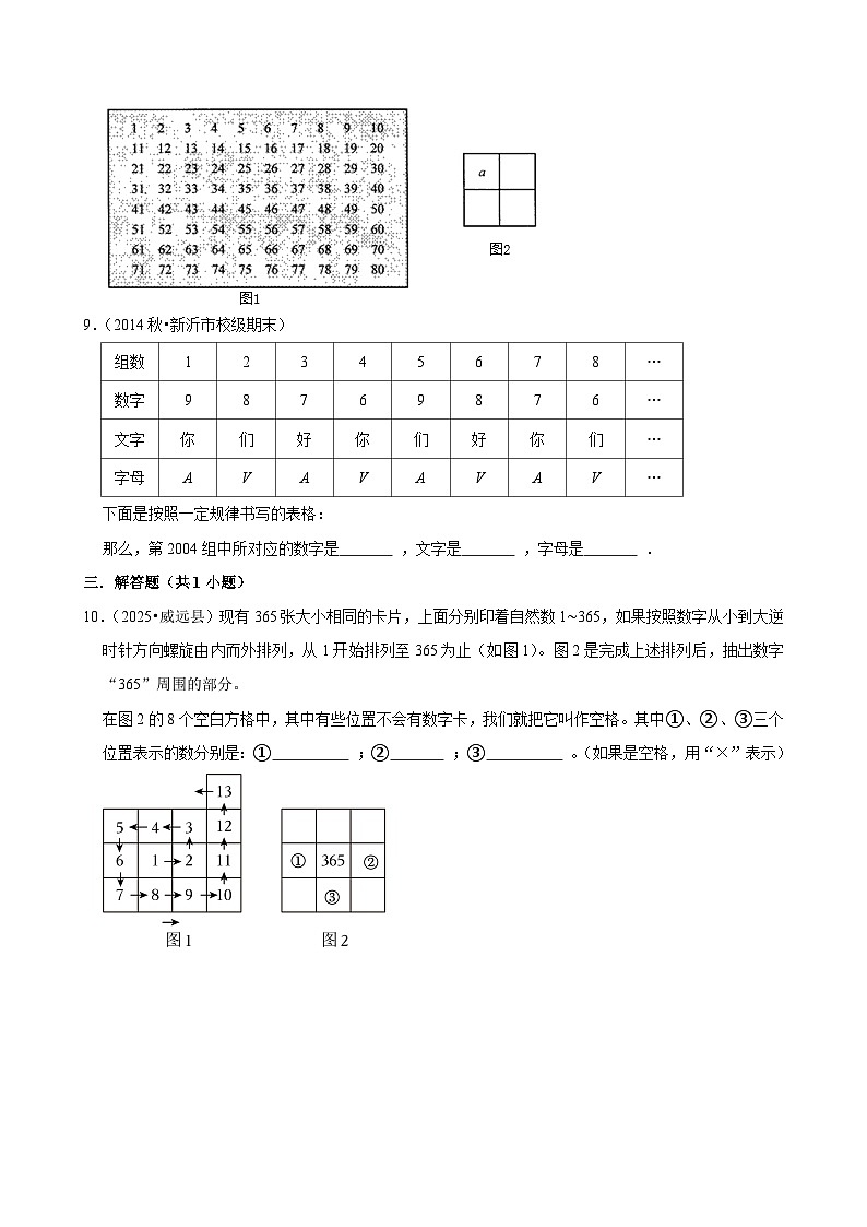 6.4.5数表中的规律（练习 含解析-学困生）2025-2026学年小学数学六年级下册同步分层 人教版第3页