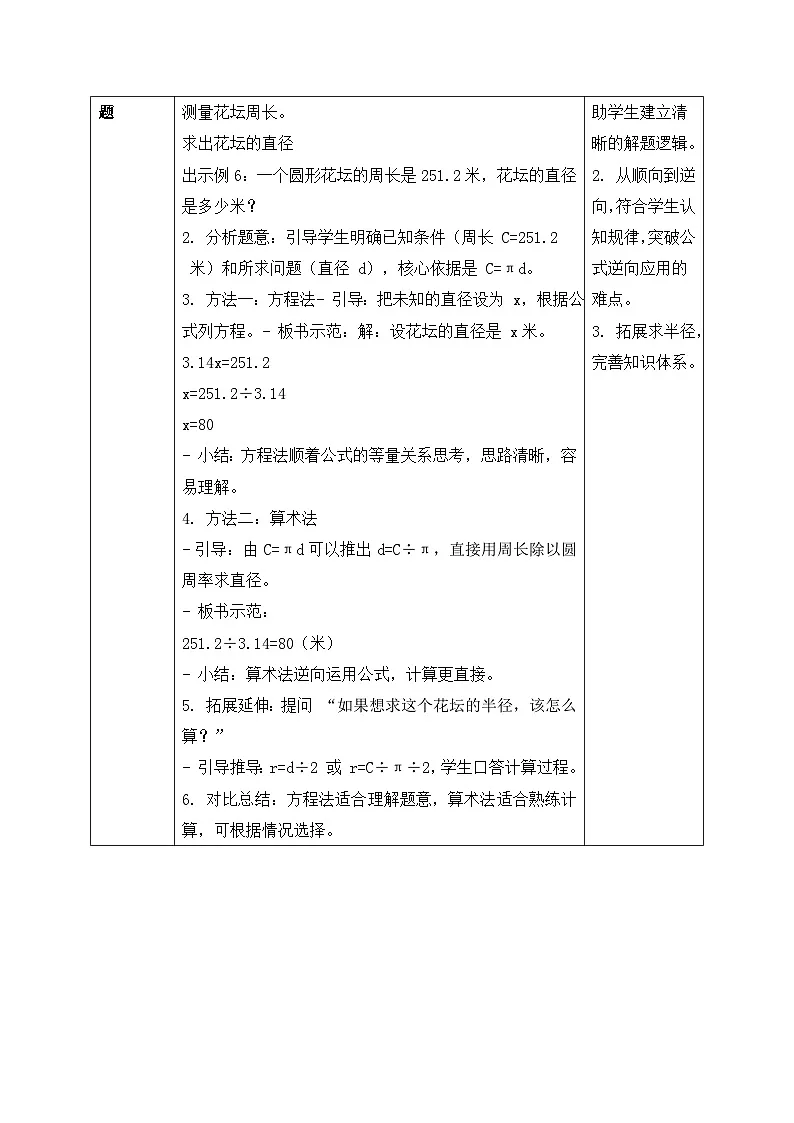 苏教版数学五年级下册6.4《圆的周长（二）》教案.docx第2页
