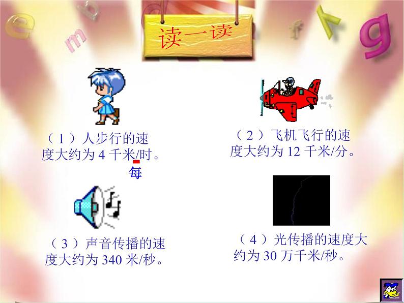 北师大小学数学四上《6.5 路程、时间与速度》PPT课件06