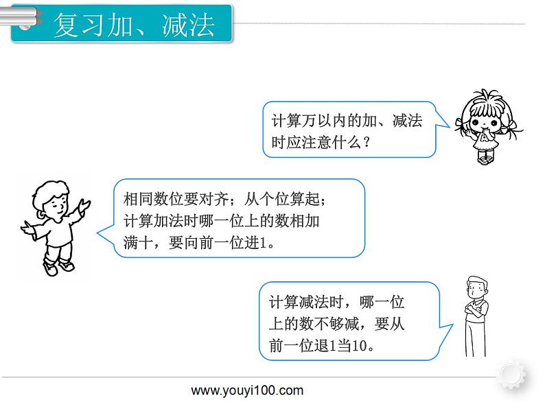 第1课时 万以内的加法和减法 ppt课件第3页