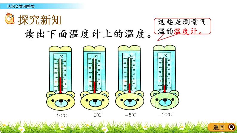 冀教版小学数学六年级下第1单元1.2 认识负数和整数 课件04