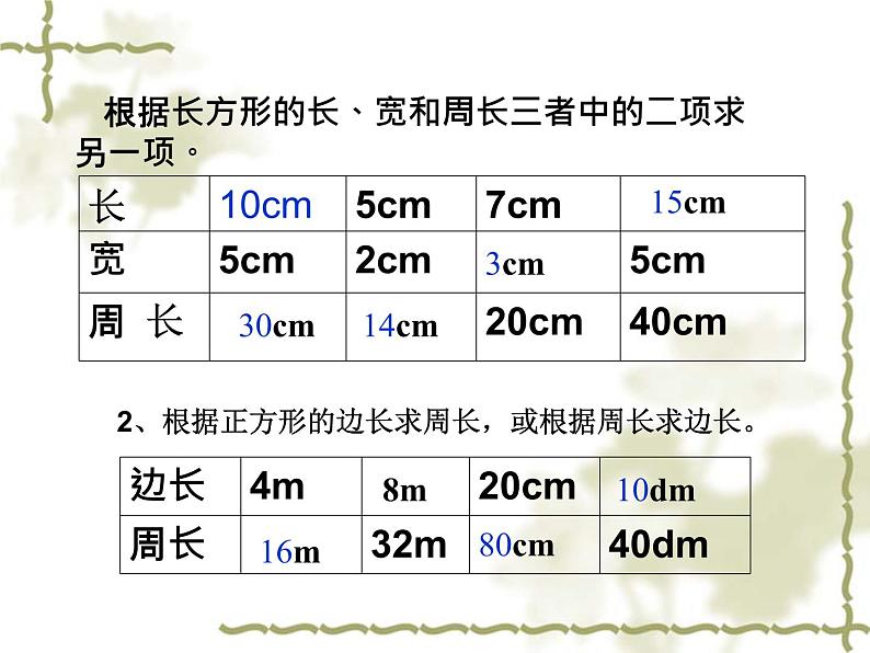 5.2《长方形正方形周长复习》PPT课件05