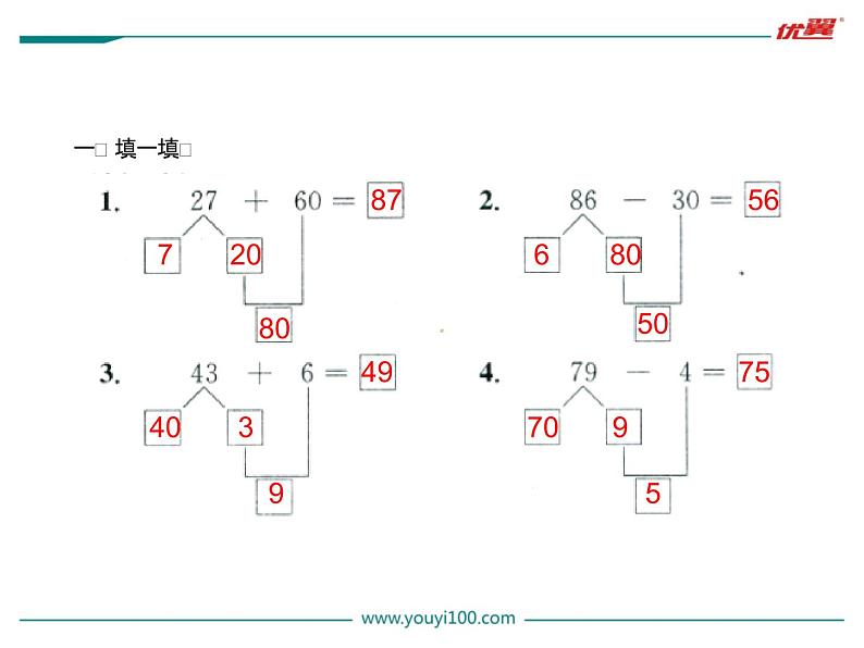 苏教版一年级下册数学第8课时   第四单元知识小结 课件04