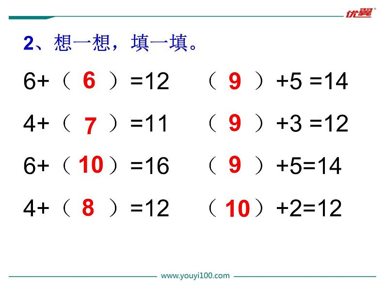 苏教版一年级下册数学第3课时   十几减6、5、4、3、2第3页