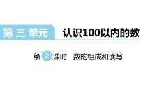 一年级下册三 认识100以内的数背景图ppt课件