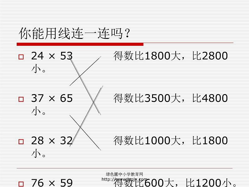 小学三年级下学期数学《两位数乘两位数的估算》PPT课件第6页