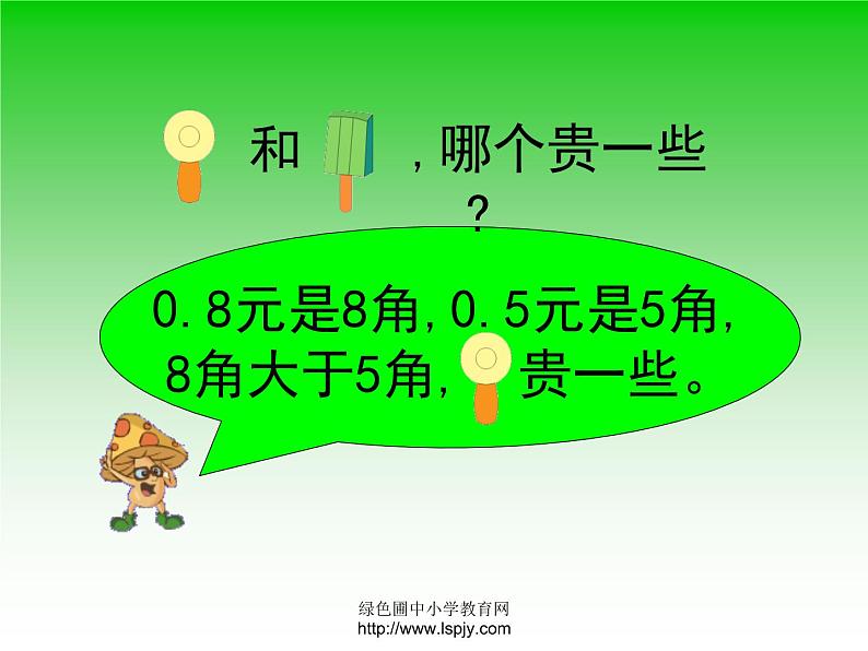 小学三年级下学期数学《比较小数的大小》PPT课件第3页