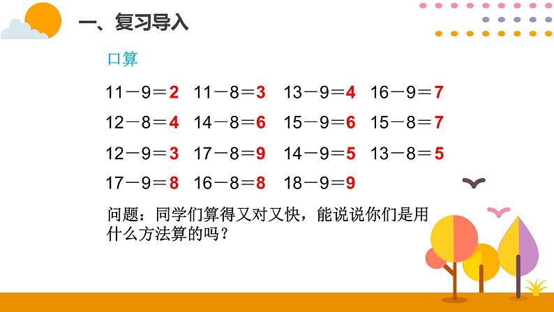 第4课时 十几减7、6ppt课件 - 人教版数学一年级下第2页