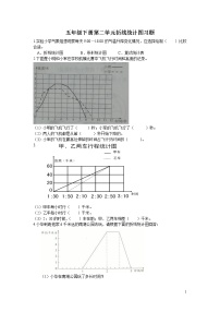 小学数学苏教版五年级下册二 折线统计图课后作业题