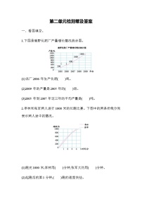 小学数学苏教版五年级下册二 折线统计图单元测试课堂检测