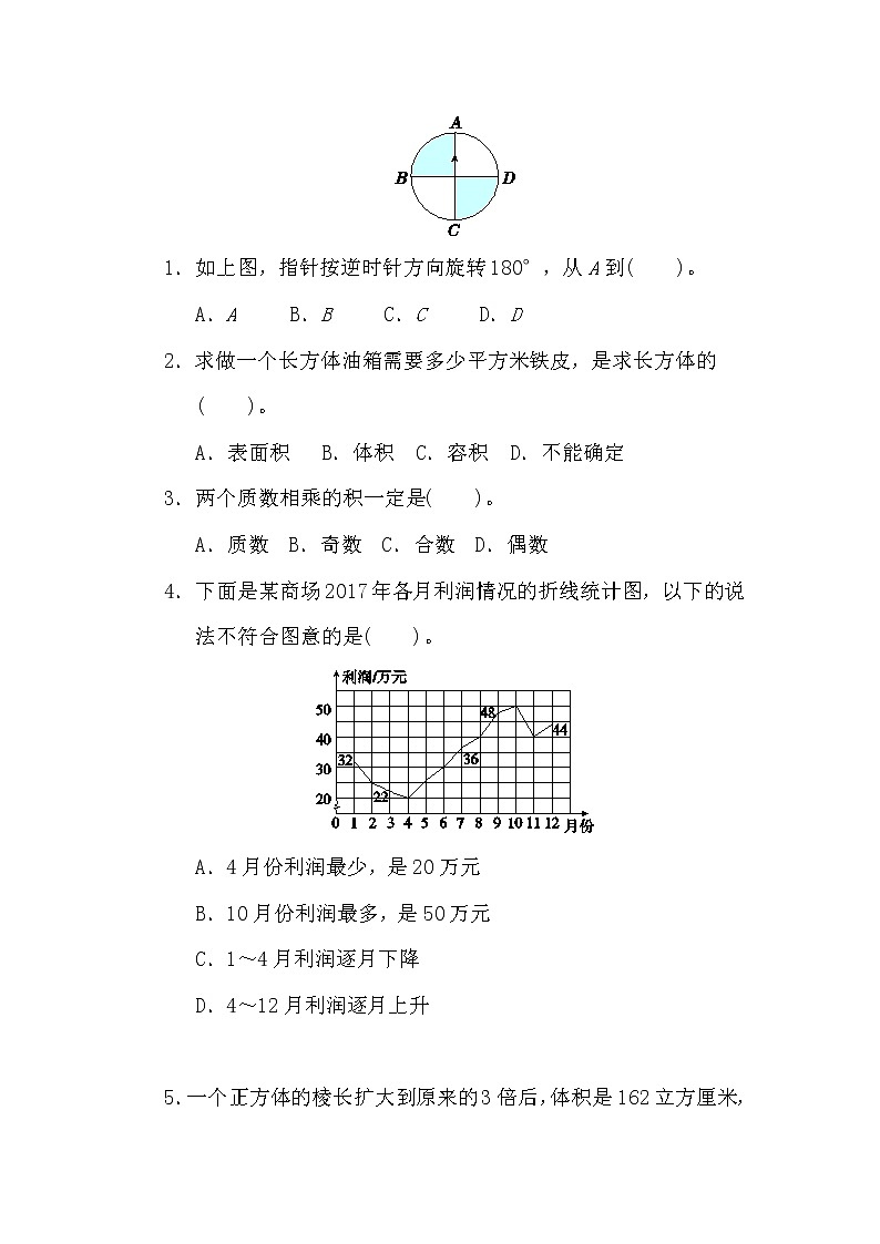 2020春5年级数学下册人教版期末整理与复习课件03