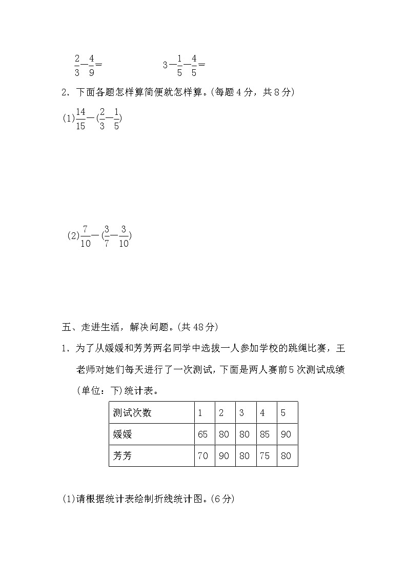 2020春5年级数学下册人教版期末整理与复习课件03