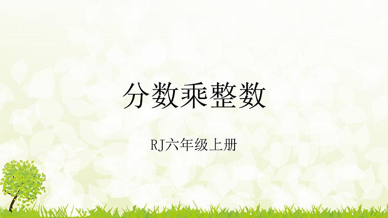 1.1《分数乘整数》课件01