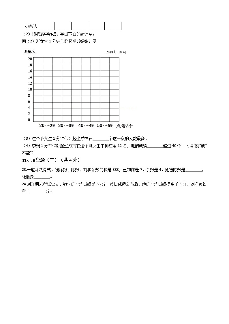 江苏省无锡市宜兴市官林小学四年级下学期数学期末试卷第3页