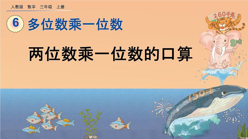 6.1.1 《两位数乘一位数的口算》课件第1页