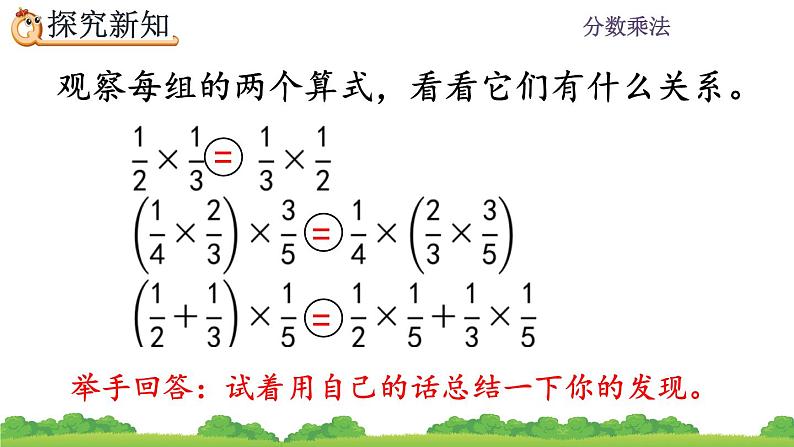 1.7 《整数乘法运算定律推广到分数》课件第8页