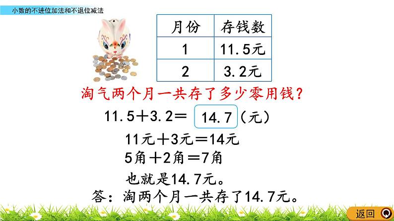 8.3 《小数的不进位加法和不退位减法》课件05