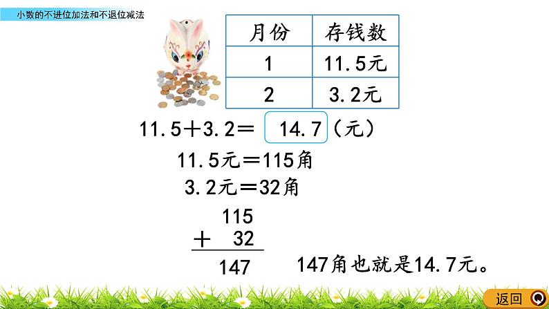 8.3 《小数的不进位加法和不退位减法》课件06