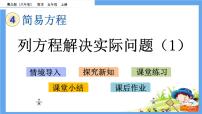 小学数学青岛版 (六三制)五年级上册四 走进动物园——简易方程试讲课课件ppt