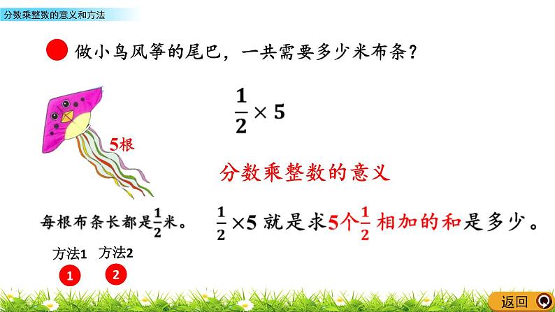 4.1 《分数乘整数的意义和方法》 课件05