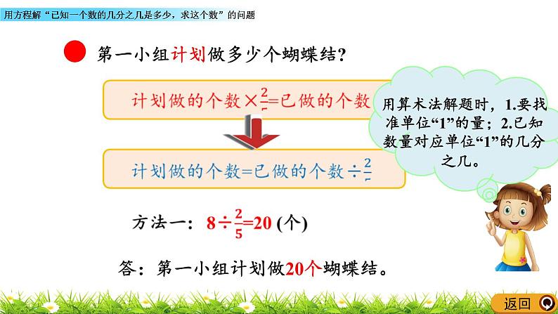 6.4 《用方程解“已知一个数的几分之几是多少，求这个数”的问题》 课件05