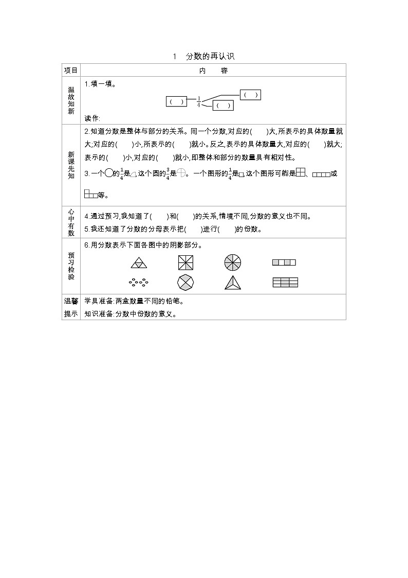 5.1　《分数的再认识》 学案01