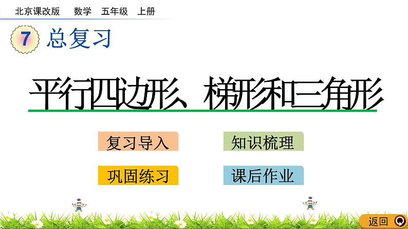 7.3 《总复习--平行四边形、梯形和三角形》 课件01