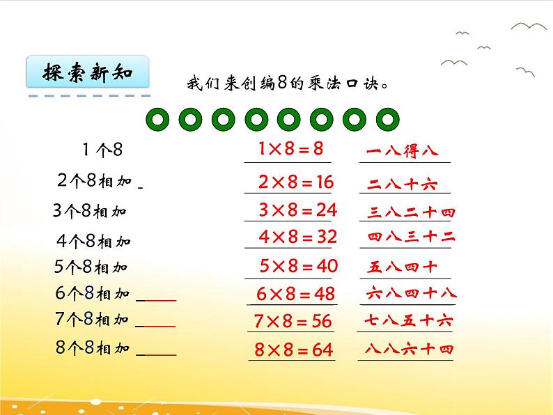 4.3、《8的乘法口诀》课件08