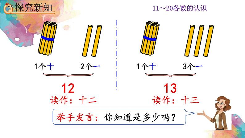 6.1《11～20各数的组成和读法》课件第6页