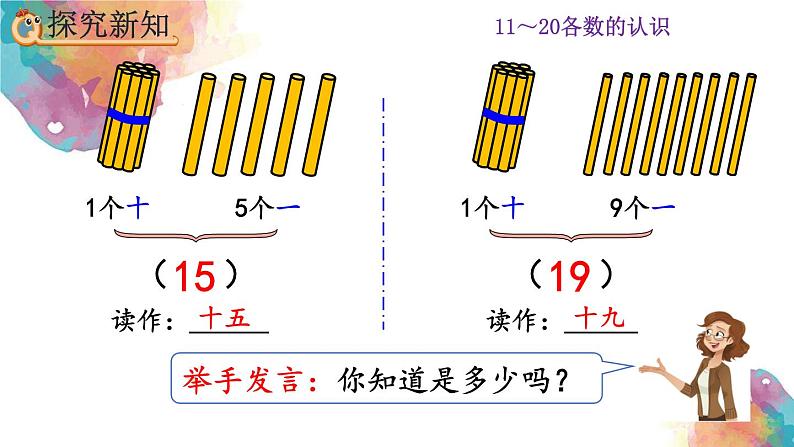 6.1《11～20各数的组成和读法》课件第7页