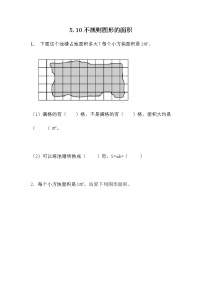 小学数学不规则图形的面积一课一练