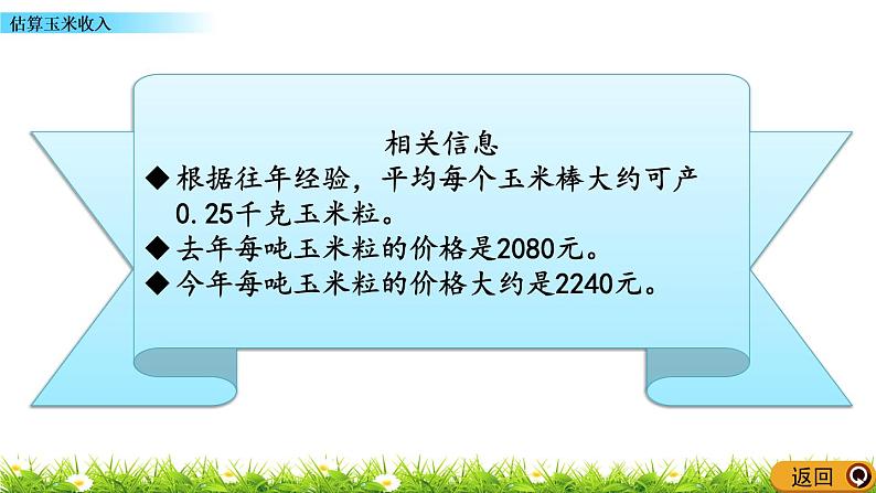 7.5 《估算玉米收入》 课件第4页