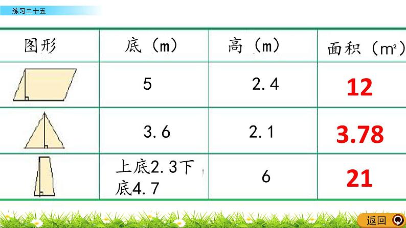 5.19 《多边形的面积计算---练习二十五》 课件06