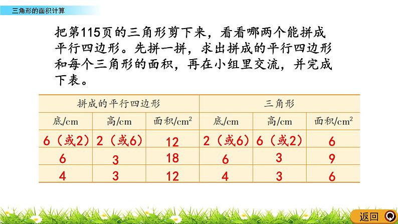 2.2 《三角形的面积计算》 课件第7页