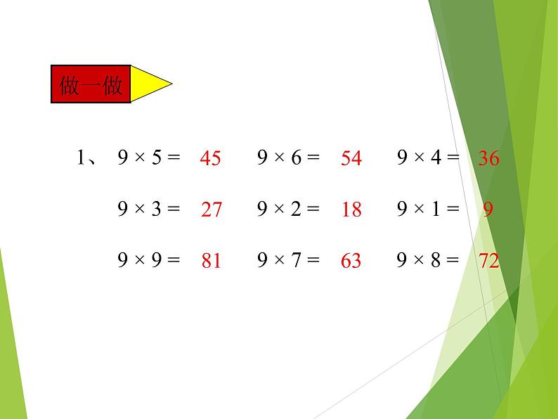 二年级上册数学课件-3 表内乘法（二）-  西师大版04