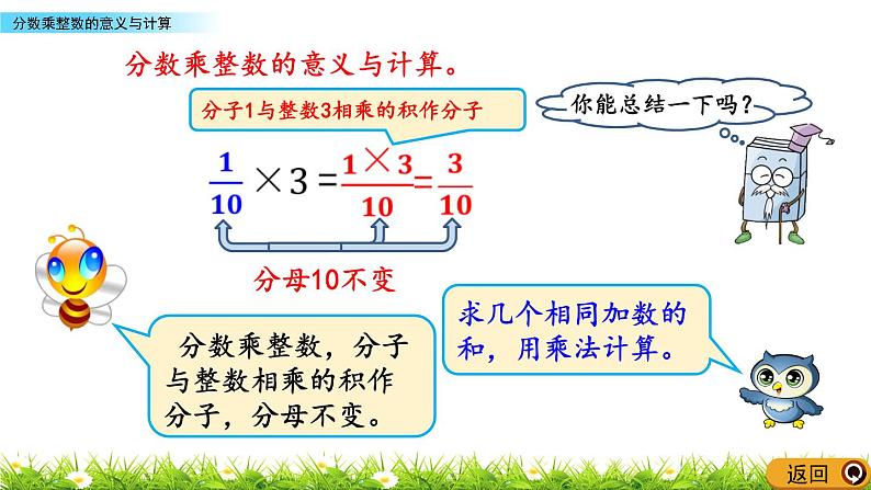 1.1 《 分数乘整数的意义与计算》PPT课件06